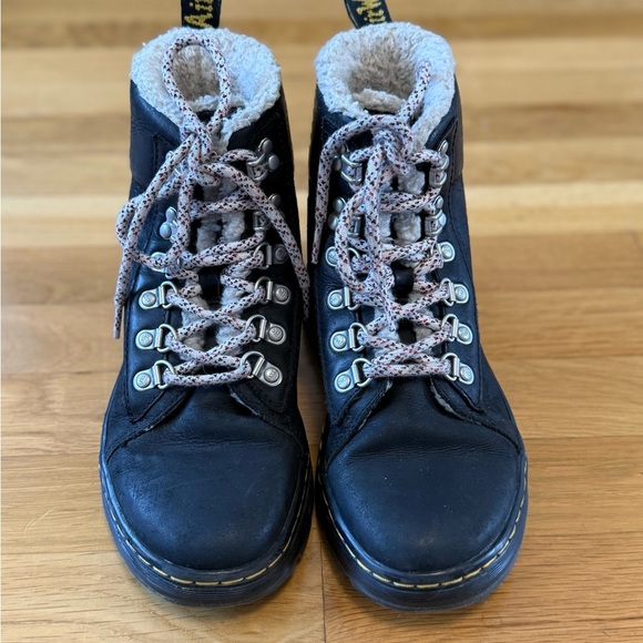 Dr. Martens Combs Wyoming Shearling Lined Lace Up Ankle Boots Docs Combat US 5L - Picture 5 of 13